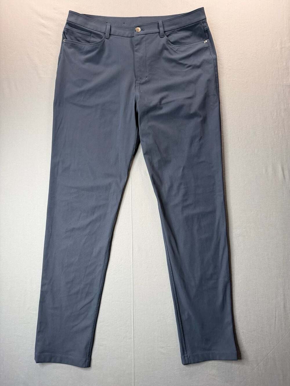 Lululemon ABC Pant Slim 5-Pocket Stretch Warpstreme Navy Blue Size 35